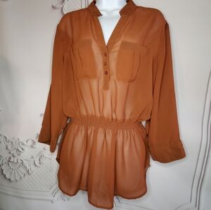 Truth Size xl rust colored top